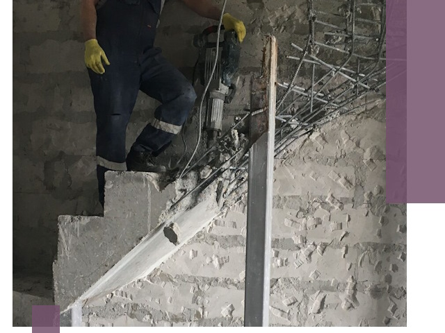Демонтаж металлических и бетонных лестниц в Ноябрьске
