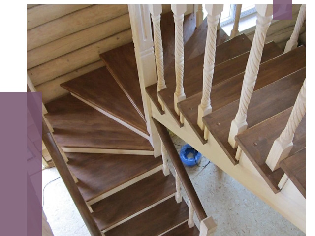 Реставрация деревянных лестниц в Ноябрьске от 4255 руб.