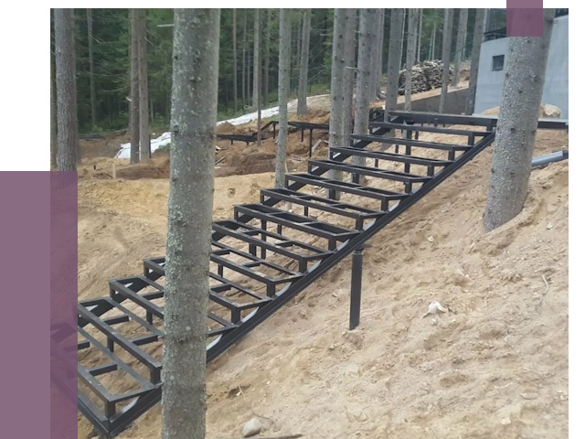 Монтаж металлических лестниц в Ноябрьске от 13422 руб. 