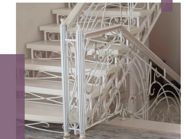 Изготовление кованых лестниц на заказ в Ноябрьске от 86105 руб. | ПРОЛЁТ-Нбс