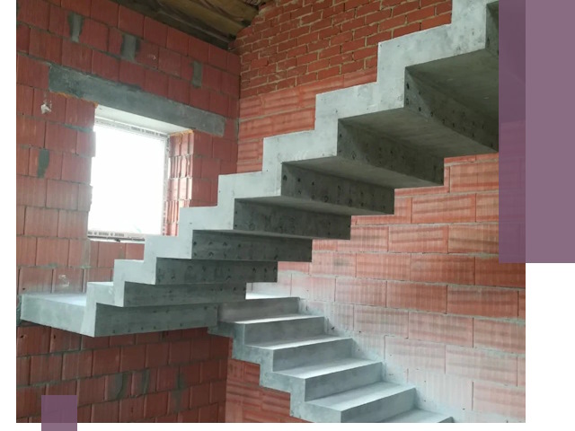 Бетонные лестницы под ключ в Ноябрьске: монтаж, демонтаж, ремонт