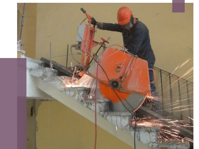 Демонтаж бетонных лестниц в Ноябрьске от 4559 руб. за м2 | ПРОЛЁТ-Нбс