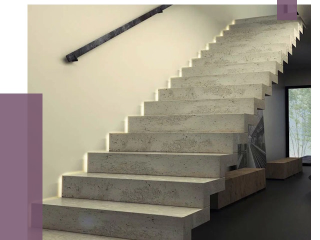 Облицовка бетонных лестниц в Ноябрьске от 4559 руб/м2