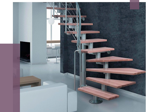 Модульные лестницы в Ноябрьске от 16715 руб. — купить в ПРОЛЁТ-Нбс