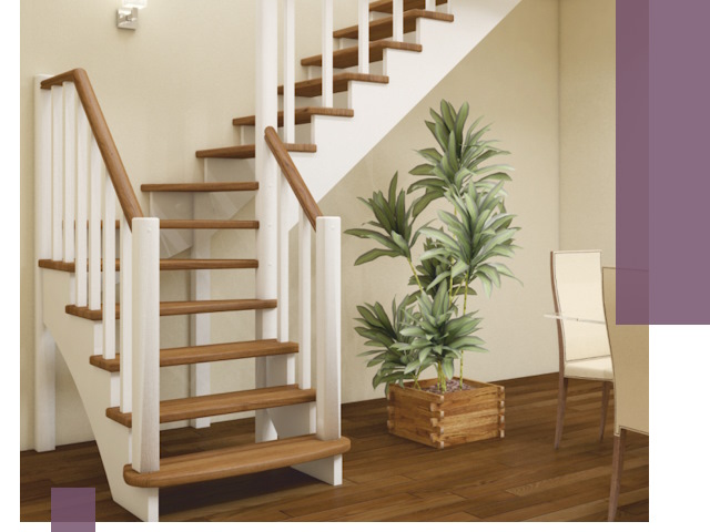 Г-образные лестницы под ключ в Ноябрьске — изготовление и монтаж