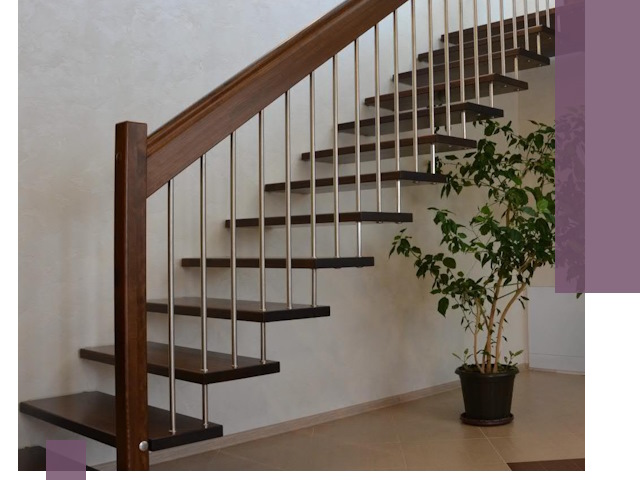 Лестницы на больцах под ключ в Ноябрьске – изготовление и монтаж