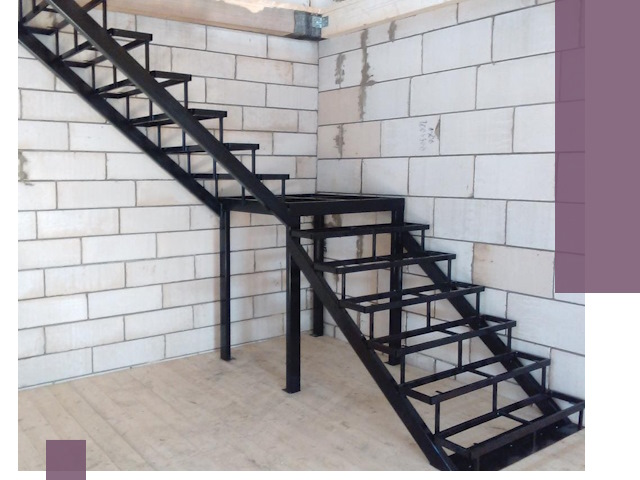 Лестницы на металлокаркасе под ключ в Ноябрьске — изготовление и монтаж