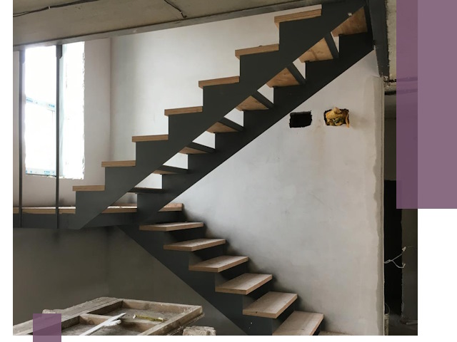 Изготовление лестниц на металлокаркасе в Ноябрьске от производителя