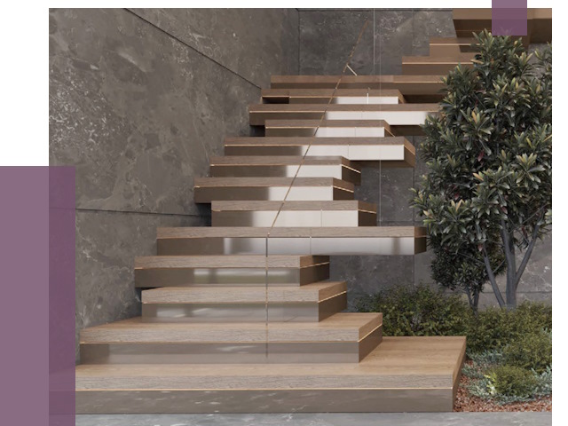 Современные лестницы в Ноябрьске от 13676 руб. | ПРОЛЁТ-Нбс