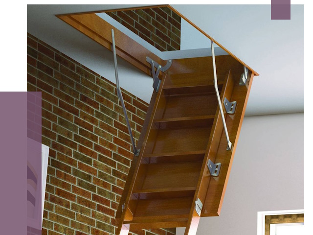 Установка чердачной лестницы в Ноябрьске от 7749 руб. | ПРОЛЁТ-Нбс