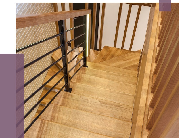 Лестницы из ясеня в Ноябрьске под ключ от 9927 руб. 