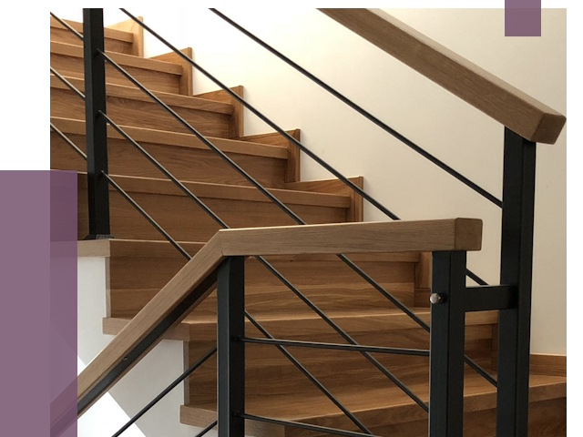 Обшивка металлической лестницы деревом в Ноябрьске от 4305 руб. 