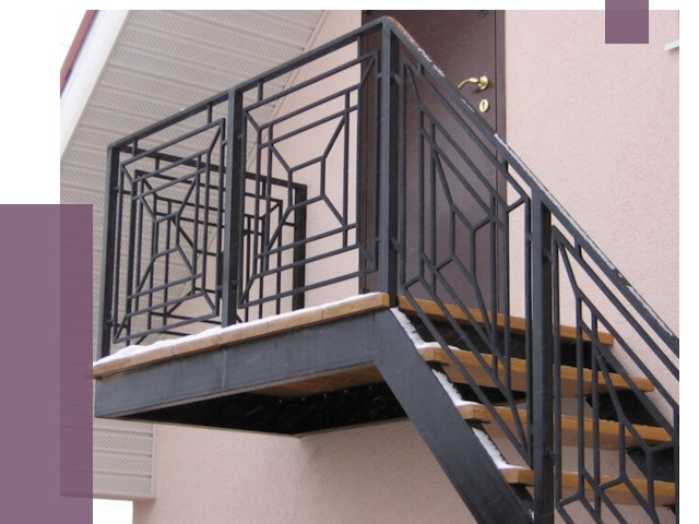 Металлические перила в Ноябрьске от 4255 руб.  | ПРОЛЁТ-Нбс