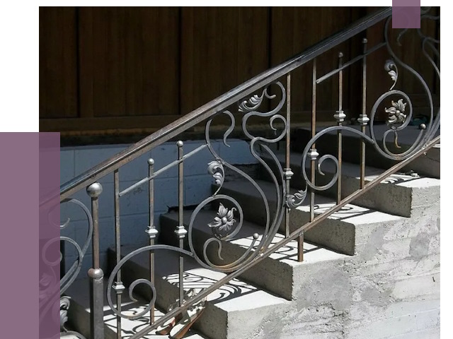 Кованые перила в Ноябрьске от 8611 руб. под ключ — качество от ПРОЛЁТ-Нбс