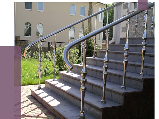 Перила для крыльца в Ноябрьске от 10637 руб. — монтаж ПРОЛЁТ-Нбс