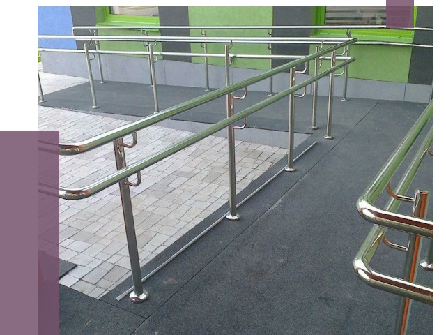 Ограждения пандусов в Ноябрьске от 4305 руб. монтаж | ПРОЛЁТ-Нбс