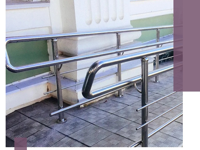 Ограждения пандусов из металла и нержавейки в Ноябрьске