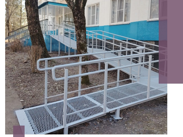 Пандусы под ключ в Ноябрьске: изготовление, монтаж и демонтаж