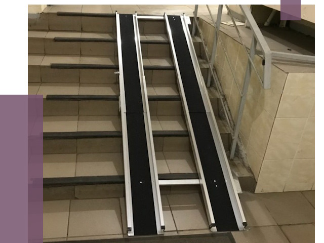 Установка пандуса в подъезд в Ноябрьске от 7901 руб. под ключ | ПРОЛЁТ-Нбс