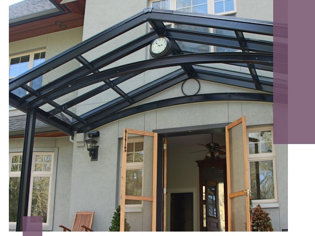 Изготовление и монтаж навесов и козырьков в Ноябрьске