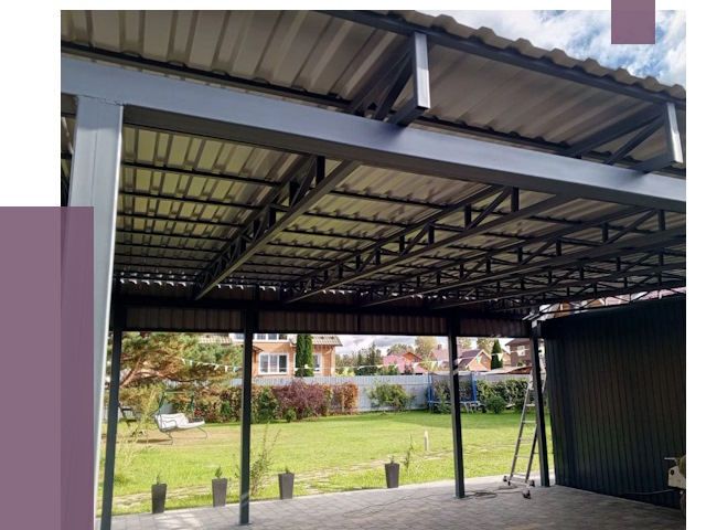 Монтаж навесов в Ноябрьске от 7294 руб. — установка навеса | ПРОЛЁТ-Нбс