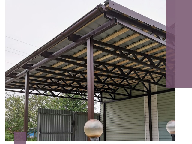 Навесы под ключ в Ноябрьске: изготовление, монтаж и гарантия