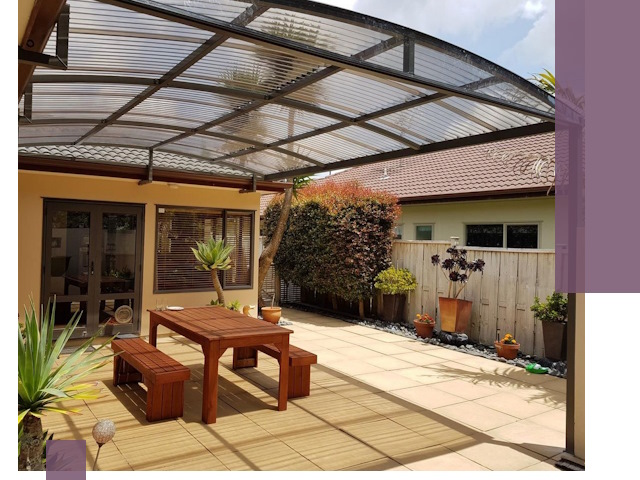 Навесы во двор под ключ в Ноябрьске — изготовление и монтаж