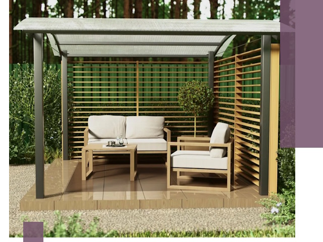 Навесы для дачи в Ноябрьске: изготовление, монтаж и демонтаж