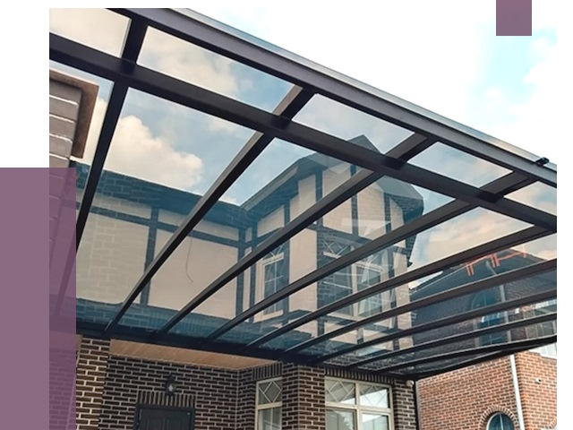 Навесы из поликарбоната в Ноябрьске от 8529 руб. под ключ — ПРОЛЁТ-Нбс