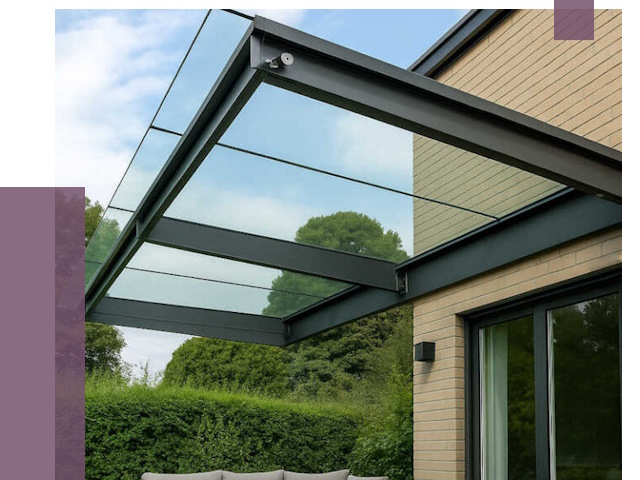 Стеклянные навесы и козырьки в Ноябрьске от 12156 руб.