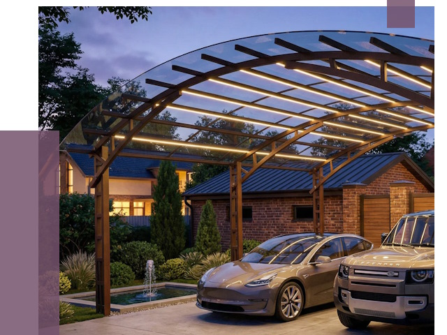 Металлические навесы в Ноябрьске от 12561 руб. под ключ — ПРОЛЁТ-Нбс