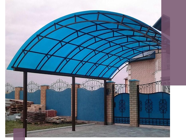 Арочные навесы под ключ в Ноябрьске — изготовление и монтаж