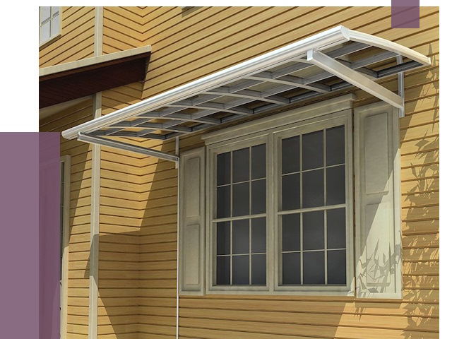Козырьки над окнами в Ноябрьске от 7547 руб. — монтаж, покупки | ПРОЛЁТ-Нбс