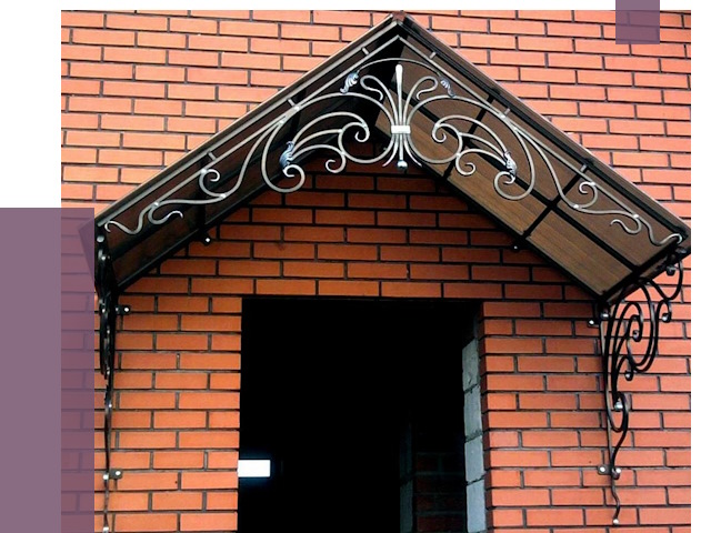 Металлические козырьки в Ноябрьске от 10586 руб. 