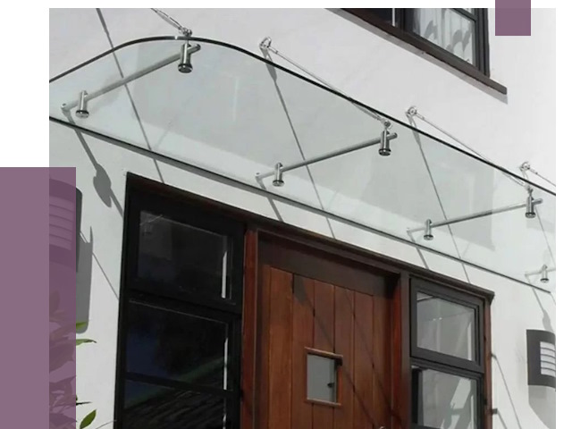 Стеклянные козырьки в Ноябрьске от 18741 руб. | ПРОЛЁТ-Нбс