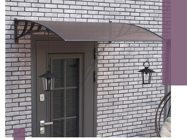 Недорогие козырьки и навесы под ключ в Ноябрьске