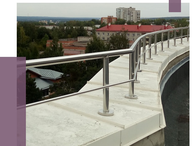 Парапеты и ограждения кровли в Ноябрьске от 4913 руб. 