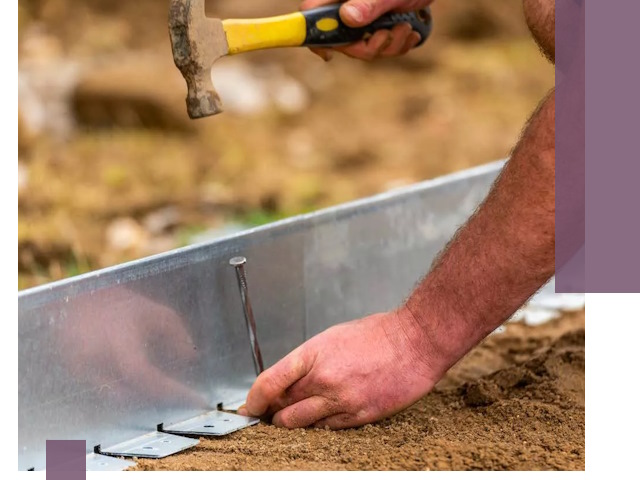 Монтаж металлических бордюров в Ноябрьске быстро и качественно