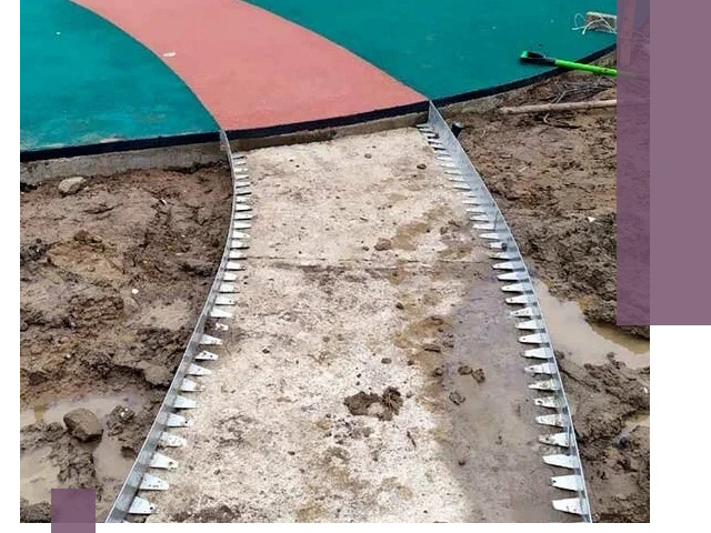 Металлические бордюры для дорожек в Ноябрьске — монтаж и изготовление