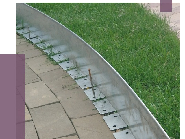 Металлические бордюры для тротуаров в Ноябрьске от 8611 руб.