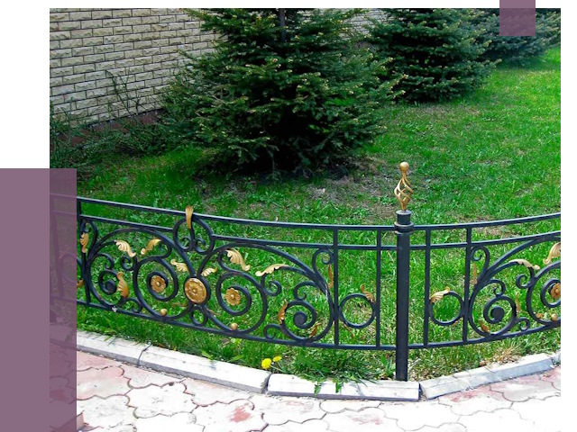Кованые газонные ограждения в Ноябрьске от 7547 руб. — ПРОЛЁТ-Нбс