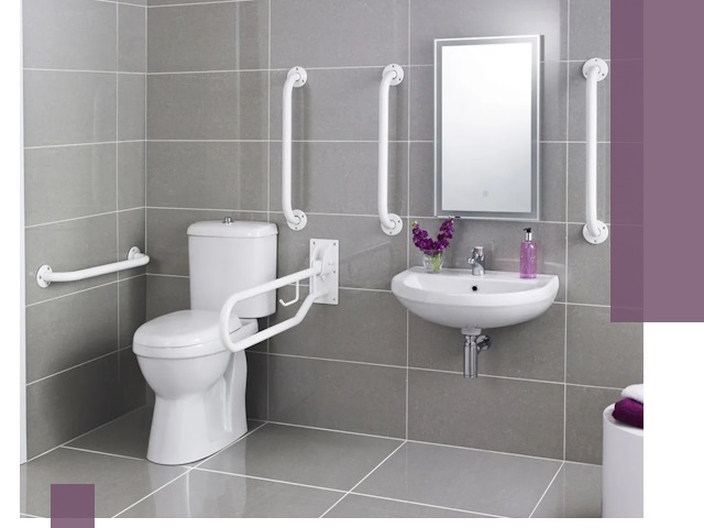 Поручни для санузлов в Ноябрьске: установка, ремонт и монтаж